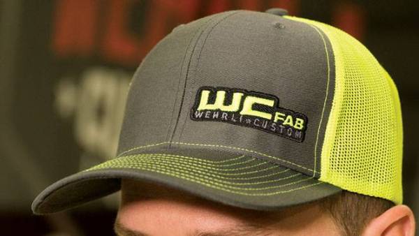 Wehrli Custom Fabrication - Wehrli Custom Fabrication Snap Back Hat Charcoal/Neon Yellow WCFab - WCF100619