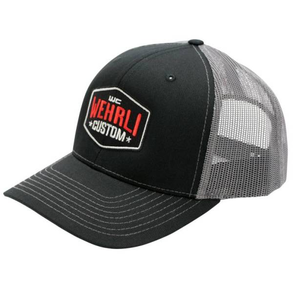 Wehrli Custom Fabrication - Wehrli Custom Fabrication Snap Back Hat Black/Charcoal Badge - WCF100681