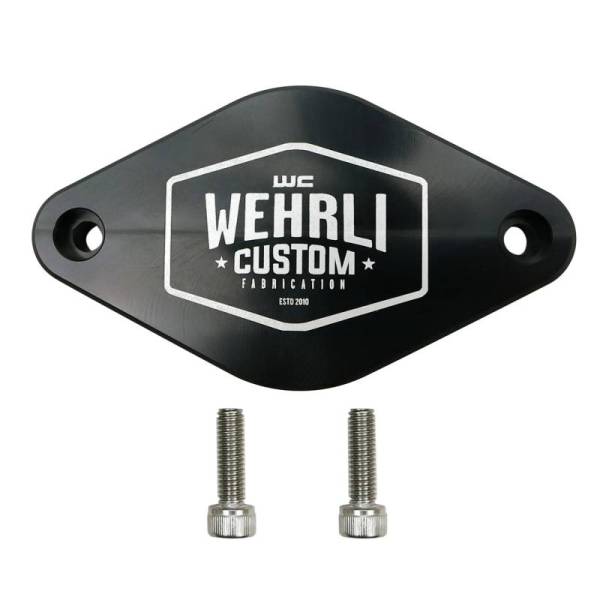 Wehrli Custom Fabrication - Wehrli Custom Fabrication 2011-2016 LML Duramax Turbo Resonator Billet Plate - WCF100096