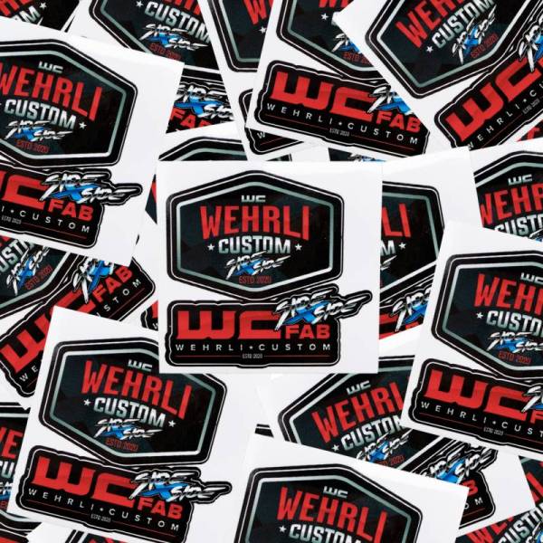 Wehrli Custom Fabrication - Wehrli Custom Fabrication WCFab Side X Side Assorted Die Cut Sticker Sheet - WCF102003