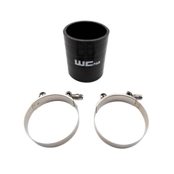 Wehrli Custom Fabrication - Wehrli Custom Fabrication 3" ID x 4" Long Silicone Boot and Clamp Kit - WCF207-104