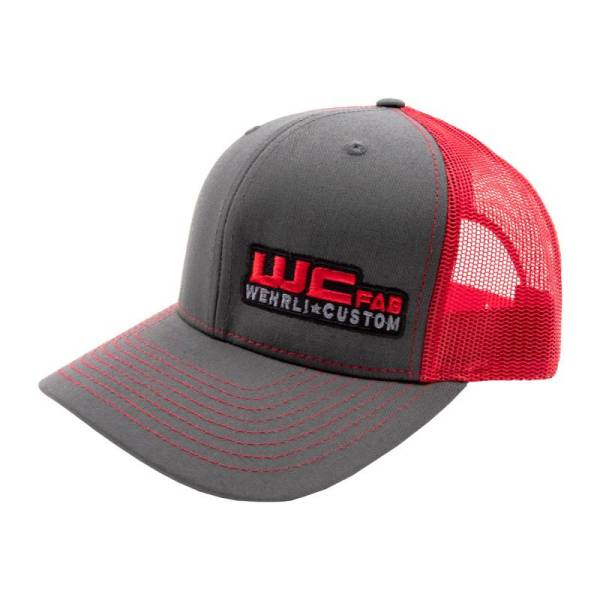 Wehrli Custom Fabrication - Wehrli Custom Fabrication Snap Back Hat Charcoal/Red WCFab - WCF100634