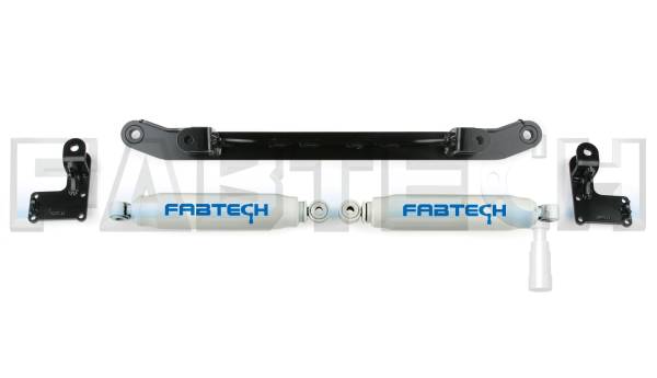 Fabtech - Fabtech Steering Stabilizer Kit Black Dual - FTS240911