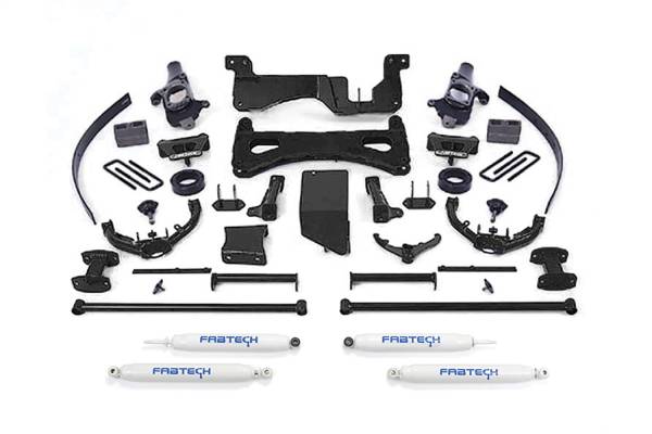 Fabtech - Fabtech Performance Lift System w/Shocks w/Performance Shocks 8 in. Lift - K1015