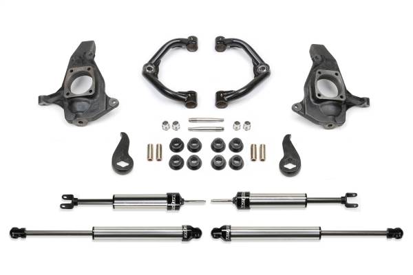 Fabtech - Fabtech Uniball Control Arm Lift System 4 in. Lift Incl. Uniball Upper Control Arms And DLSS Shocks - K1065DL