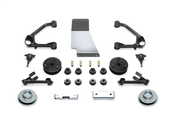 Fabtech - Fabtech Budget Lift System 4 in. Lift Incl. Upper Control Arms/Skid Plate/Spacer/All Required Hardware - K1081
