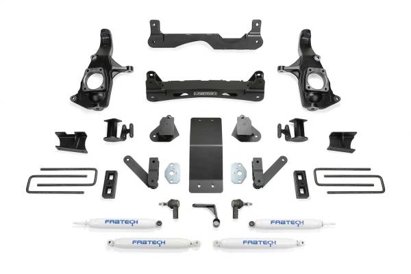 Fabtech - Fabtech Crossmember Lift System 4 in. Lift w/Performance Shocks - K1121