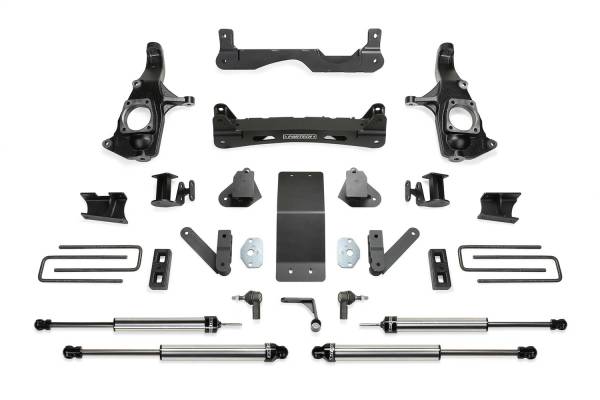 Fabtech - Fabtech Crossmember Lift System 4 in. Lift w/Dirt Logic 2.25 Shocks - K1121DL