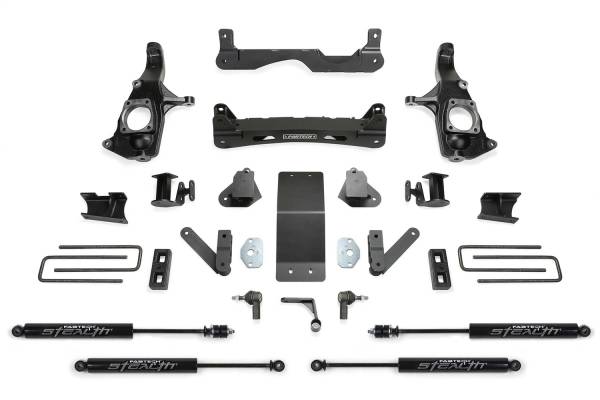 Fabtech - Fabtech Crossmember Lift System 4 in. Lift w/Stealth Shocks - K1121M