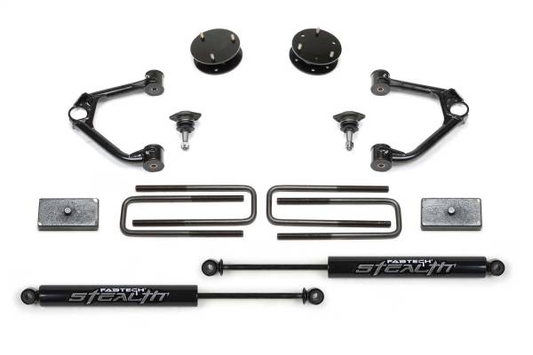 Fabtech - Fabtech Budget Lift System w/Shock 3.5 In. Lift Incl. Stealth Shocks - K1126M