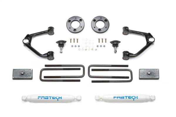 Fabtech - Fabtech Ball Joint Control Arm Lift System 1.5 in. Lift w/Rear Performance Shocks - K1152