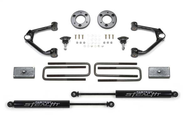 Fabtech - Fabtech Ball Joint Control Arm Lift System 1.5 in. Lift w/Rear Stealth Shocks - K1152M