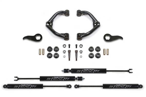 Fabtech - Fabtech Uniball UCA Lift System w/Shocks 3.5 in. Lift w/Front And Rear Stealth Shocks Incl. PN [FTS21275/FTS6341/FTS6019] - K1155M