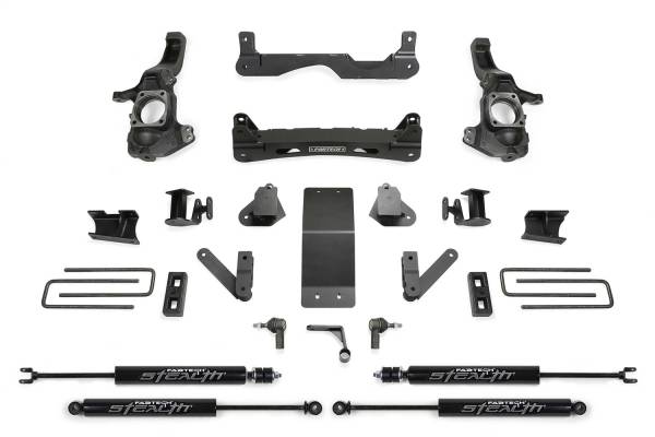 Fabtech - Fabtech Performance Lift System w/Shocks 4 in. Lift w/Stealth Shocks - K1200M