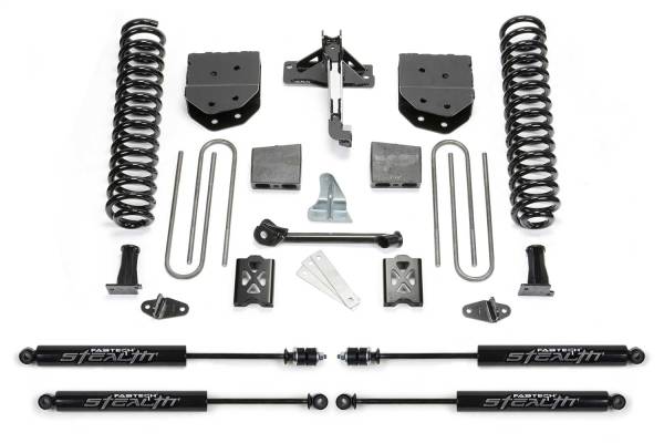 Fabtech - Fabtech Basic Lift System w/Shocks w/Stealth Monotube Shocks 6 in. Lift w/Factory Overload - K20101M