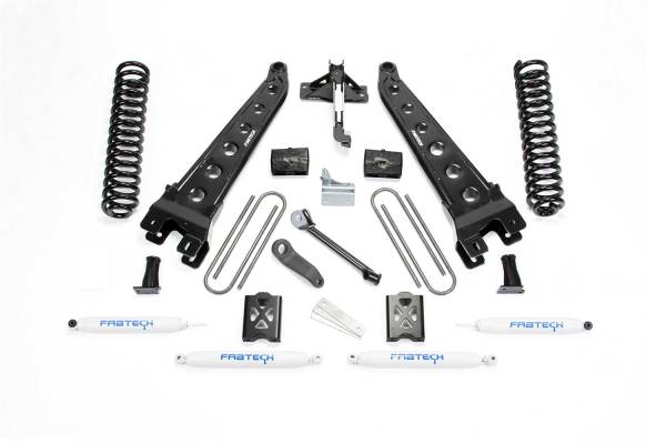 Fabtech - Fabtech Radius Arm Lift System w/Performance Shocks 6 in. Lift w/o Factory Overload - K2011