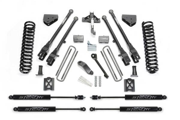 Fabtech - Fabtech 4 Link Lift System w/Stealth Monotube Shocks 6 in. Lift w/Factory Overload - K20131M