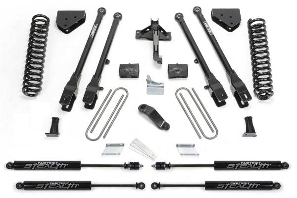 Fabtech - Fabtech 4 Link Lift System w/Stealth Monotube Shocks 6 in. Lift - K2120M