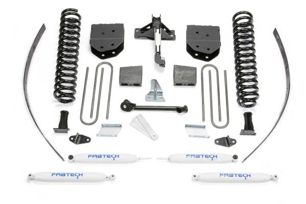 Fabtech - Fabtech Basic Lift System w/Shocks w/Performance Shocks 8 in. Lift w/Factory Overload - K2122