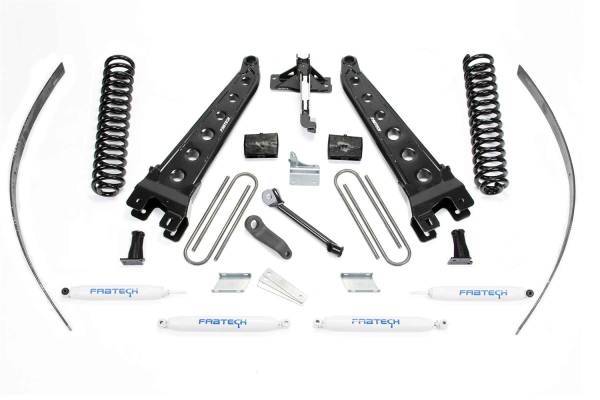 Fabtech - Fabtech Radius Arm Lift System w/Performance Shocks 8 in. Lift w/Factory Overload - K2124