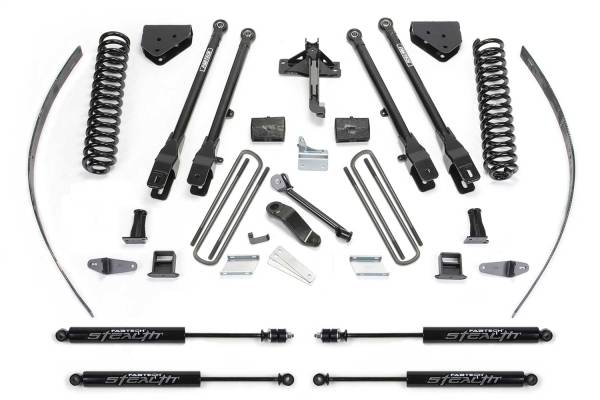 Fabtech - Fabtech 4 Link Lift System w/Stealth Monotube Shocks 8 in. Lift w/o Factory Overload - K2125M