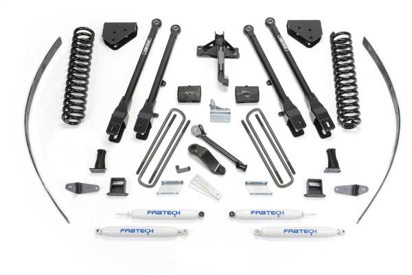 Fabtech - Fabtech 4 Link Lift System w/Performance Shocks 8 in. Lift w/Factory Overload - K2126