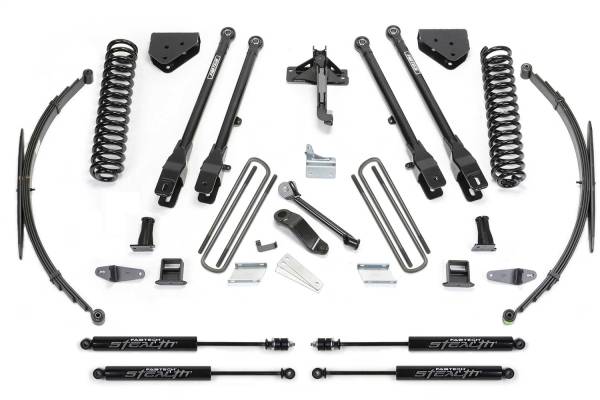 Fabtech - Fabtech 4 Link Lift System w/Stealth Monotube Shocks 8 in. Lift - K2129M