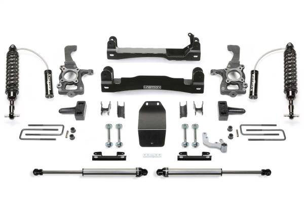 Fabtech - Fabtech Performance Lift System w/Shocks 4 in. Lift Incl. Front Dirt Logic Stainless Steel 2.5 Resi Coilovers 2.25 Rear Dirt Logic Stainless Steel Stocks - K2196DL