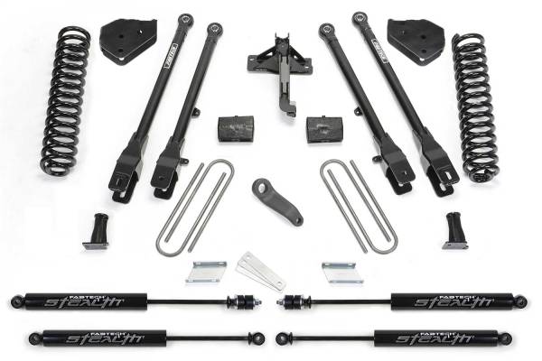 Fabtech - Fabtech 4 Link Lift System 6 In. Lift Incl. Stealth Shocks - K2219M