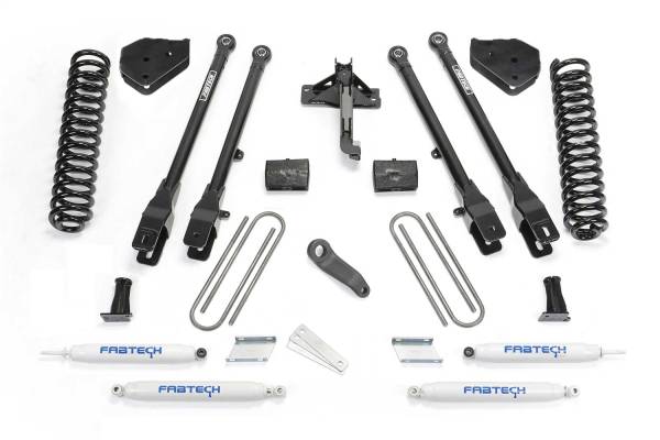 Fabtech - Fabtech 4 Link Lift System w/Performance Shocks 6 in. Lift Incl. Coils - K2257