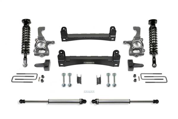Fabtech - Fabtech Performance Lift System w/Shocks 4 in. Lift Incl. Front 2.5 Coilovers/Rear 2.25 Shocks - K2258DL