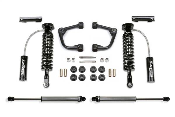 Fabtech - Fabtech Uniball UCA Lift System w/Shocks For 2 in. Lift w/Front 2.5 Resi Coilovers/Rear 2.25 Shocks - K2261DL