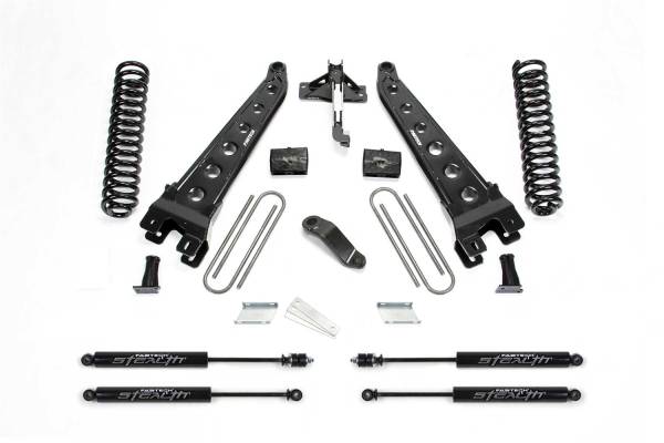 Fabtech - Fabtech Radius Arm Lift System 6 in Lift Incl. Coils and Stealth Monotube Shocks - K2282M
