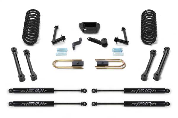 Fabtech - Fabtech Performance Lift System w/Shocks w/Stealth Monotube Shocks 6 in. Lift - K30153M