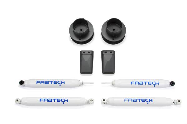 Fabtech - Fabtech Coil Spacer System w/Performance Shocks Incl. 2.5 in. Coil Spacer Front Performance Shock All Req. Hardware - K3056