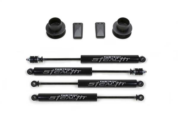 Fabtech - Fabtech Coil Spacer System w/Stealth Monotube Shocks Incl. 2.5 in. Coil Spacer Front Performance Shock All Req. Hardware - K3056M