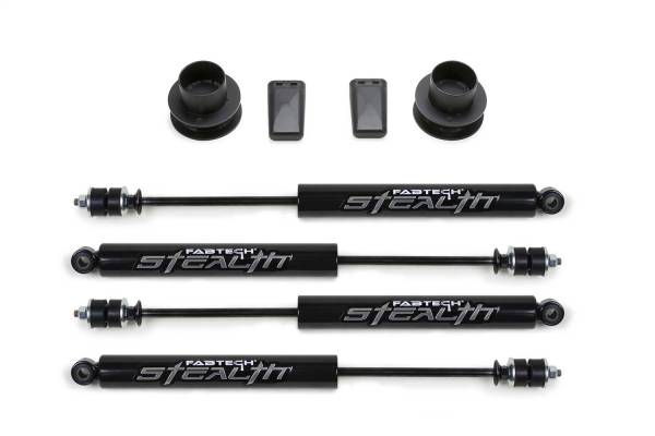 Fabtech - Fabtech Coil Spacer System w/Stealth Monotube Shocks Incl. 2.5 in. Coil Spacer Shocks - K3060M