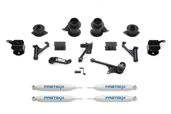 Fabtech - Fabtech Basic Lift System w/Shocks w/Performance Shocks 5 in. Lift Incl. Front/Rear Performance Shocks Spacers Front Bump Extensions - K3066