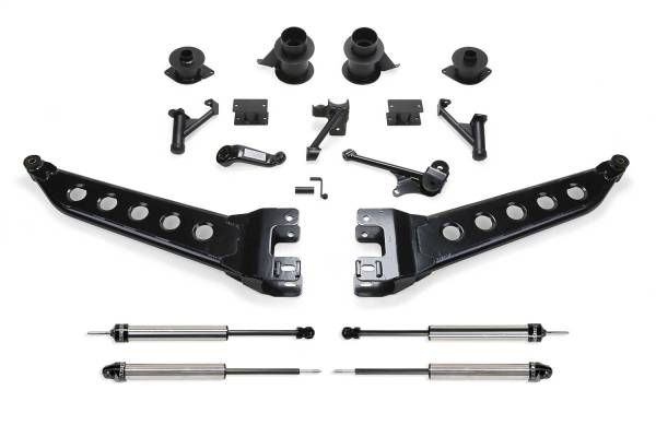 Fabtech - Fabtech Radius Arm Lift System 5 in. Lift Incl. Front/Rear DLSS Shocks Side Plates Spacers Front Bump Extensions - K3069DL