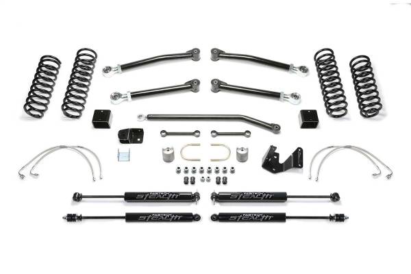 Fabtech - Fabtech Trail II Lift System 3 in. Lift w/Stealth Shocks - K4051M