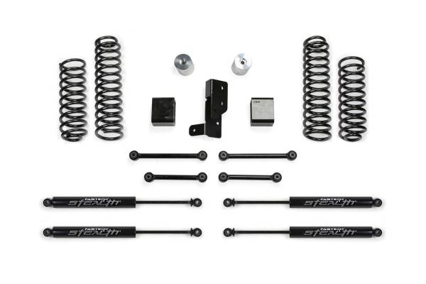 Fabtech - Fabtech Sport Lift System w/Shock 3 in. Lift w/Spacers Front And Rear Stealth Monotube Shocks - K4107M