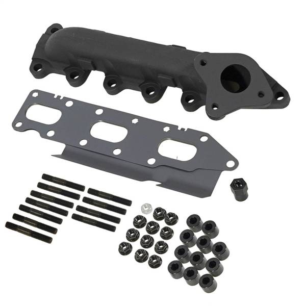 BD Diesel - Exhaust Manifold Left Driver Side Incl. Manifold/Cross Over Tube/EGR Port High Temp Black Coated - 1043003