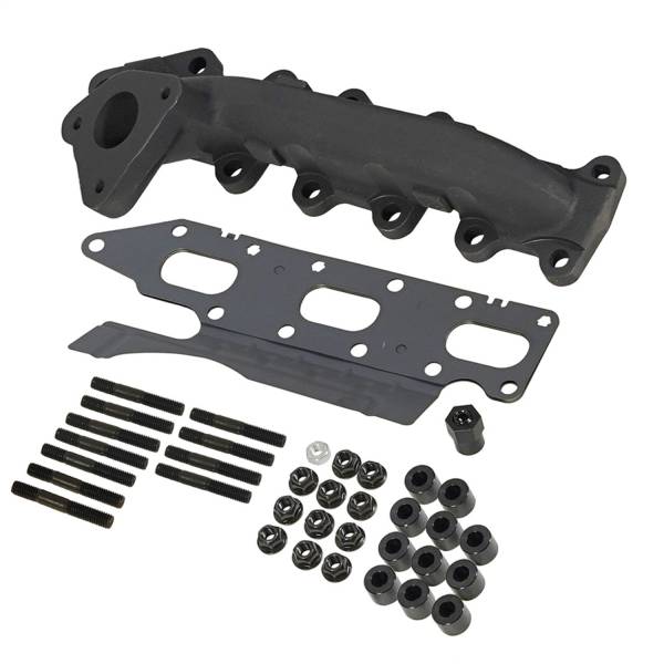 BD Diesel - Exhaust Manifold Right Passenger Side Incl. Manifold/Cross Over Tube/EGR Port High Temp Black Coated - 1043004