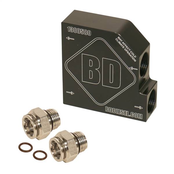 BD Diesel - BD Diesel Transmission Oil Cooler Bypass Tube Eliminator Kit - 1061528
