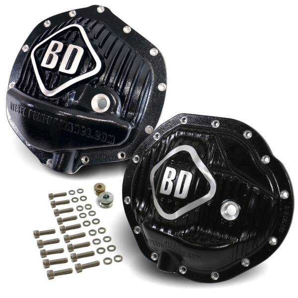 BD Diesel - Differential Cover Set Front Cover For 9.25-14 Rear Cover For 11.25-14 Incl. Bolts/Fill Plugs/Drain Plugs/Viton O-Rings - 1061827