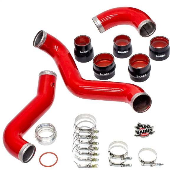 Banks Power - Banks Power Boost Tube Upgrade Kit  3.5 in.  Red Powder Coated  Set  - 25999