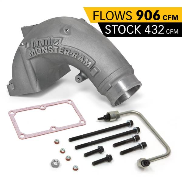 Banks Power - Banks Power Monster-Ram Intake System W/Fuel Line-2007-18 Dodge/RAM 6.7L  3.5in.  Natural - 42788