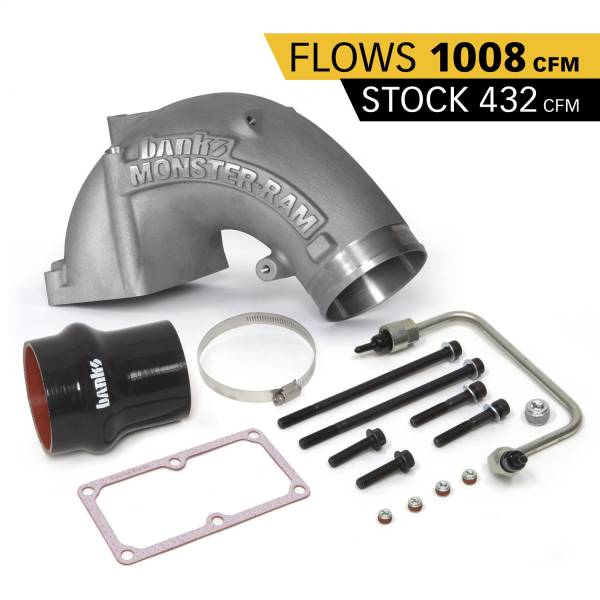 Banks Power - Banks Power Monster-Ram Intake Sys w/Fuel Line and 4in. to 3.5in. Hump Hose-2007-18 Dodge/RAM 6.7L  4.0in.  Natural - 42790