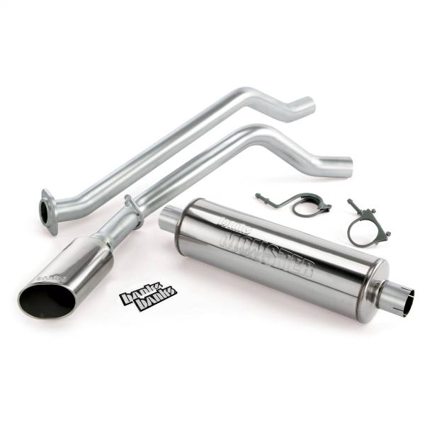 Banks Power - Banks Power Monster Exhaust System  Single-Side Exit  S/S-Chrome Tip-2010-11 Chevy 5.3L  ECSB/CCSB  FFV - 48350