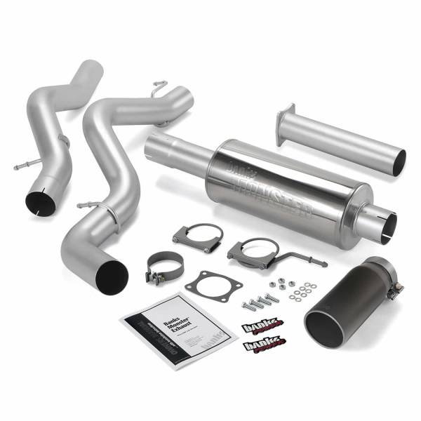 Banks Power - Banks Power Monster Exhaust System  S/S-Black Tip-2002-05 Chevy 6.6L  Sclb - 48632-B